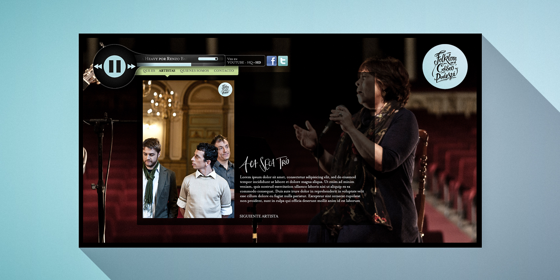 Folklore - sitio web artistas
